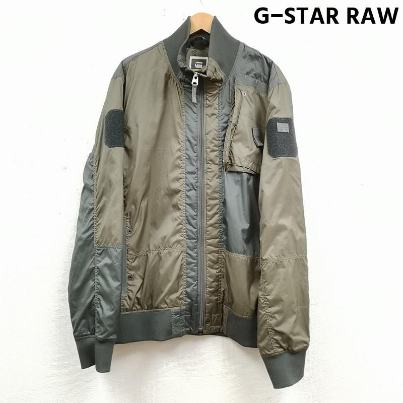 ジースターロゥ G-STAR RAW ジャケット、上着 ジャンパー、ブルゾン ジップアップ ミリタリー ナイロン ジャケット ウィンド ブレーカー - カーキ / カーキ / khaki メンズ USED 古着 中古 50169543