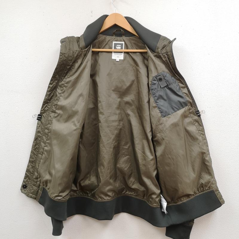 ジースターロゥ G-STAR RAW ジャケット、上着 ジャンパー、ブルゾン ジップアップ ミリタリー ナイロン ジャケット ウィンド ブレーカー - カーキ / カーキ / khaki メンズ USED 古着 中古 50169543