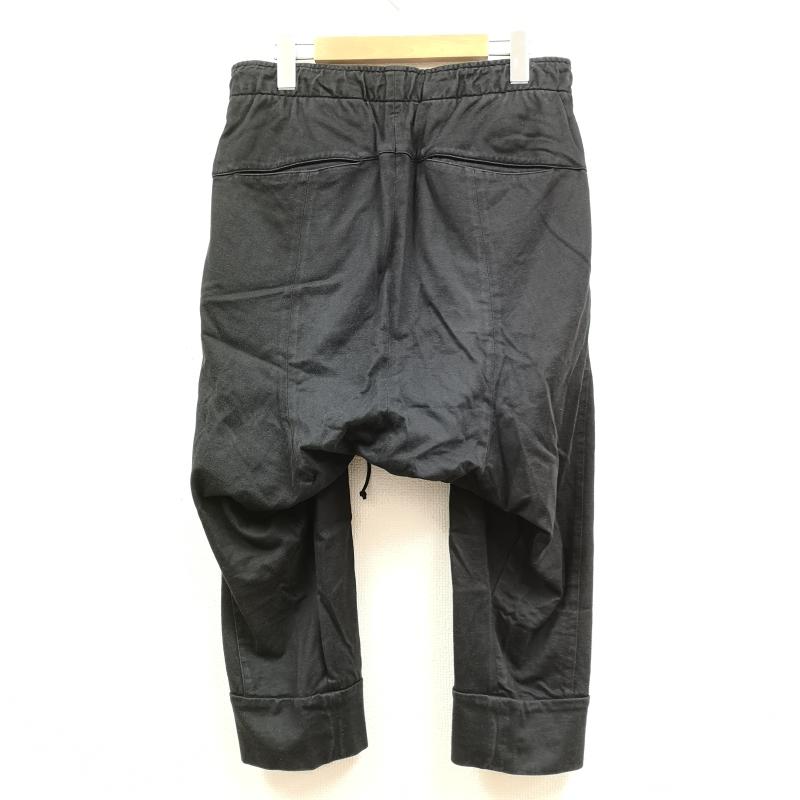 アタッチメント ATTACHMENT パンツ サルエルパンツ 日本製 ボタンフライ 裾リブ仕様 バルーン サルエル パンツ 3 黒 / ブラック / black メンズ USED 古着 中古 50169545