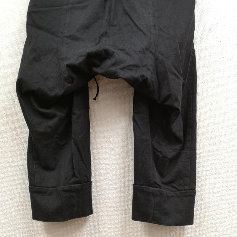 アタッチメント ATTACHMENT パンツ サルエルパンツ 日本製 ボタンフライ 裾リブ仕様 バルーン サルエル パンツ 3 黒 / ブラック / black メンズ USED 古着 中古 50169545