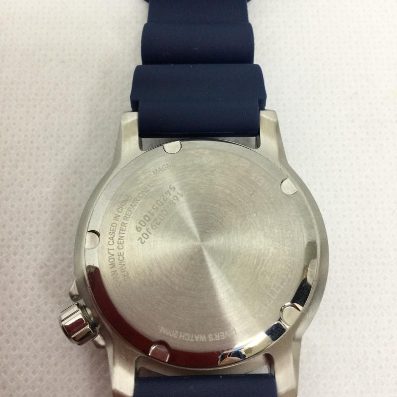 シチズン CITIZEN 腕時計 アナログ（クォーツ式） CITIZEN ソーラー腕時計 アナログ ラバー e168-0029j02 - 紺 / ネイビー / navy メンズ USED 古着 中古 50169546