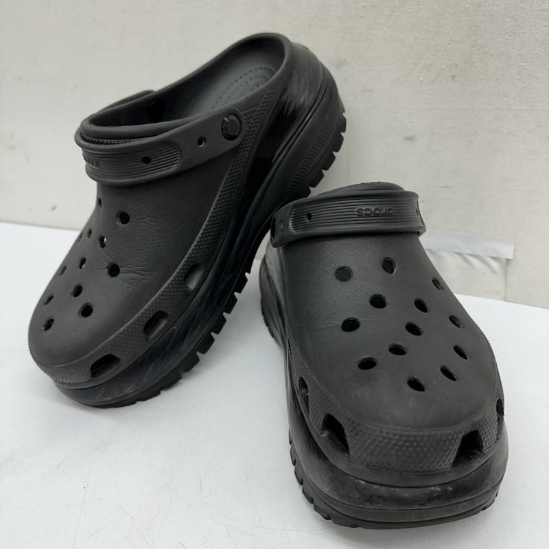 クロックス crocs サンダル サンダル メガクラッシュ クロッグ 厚底 サンダル US：9 黒 / ブラック / black メンズ USED 古着 中古 50169549