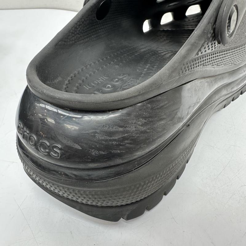 クロックス crocs サンダル サンダル メガクラッシュ クロッグ 厚底 サンダル US：9 黒 / ブラック / black メンズ USED 古着 中古 50169549