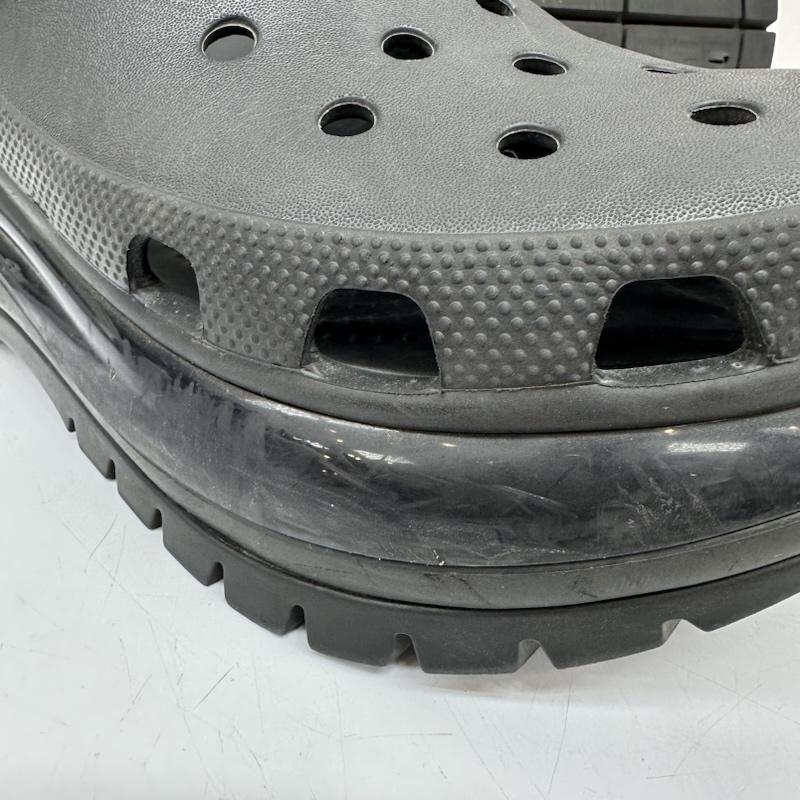 クロックス crocs サンダル サンダル メガクラッシュ クロッグ 厚底 サンダル US：9 黒 / ブラック / black メンズ USED 古着 中古 50169549