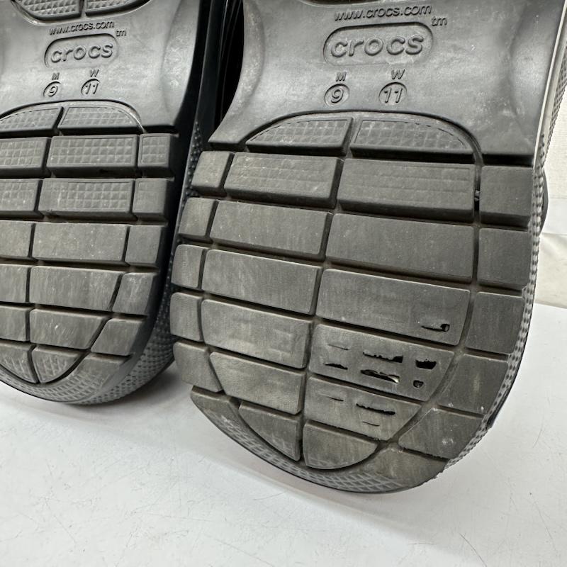 クロックス crocs サンダル サンダル メガクラッシュ クロッグ 厚底 サンダル US：9 黒 / ブラック / black メンズ USED 古着 中古 50169549