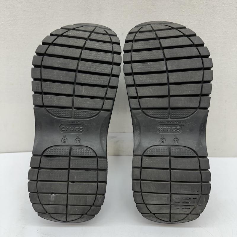 クロックス crocs サンダル サンダル メガクラッシュ クロッグ 厚底 サンダル US：9 黒 / ブラック / black メンズ USED 古着 中古 50169549