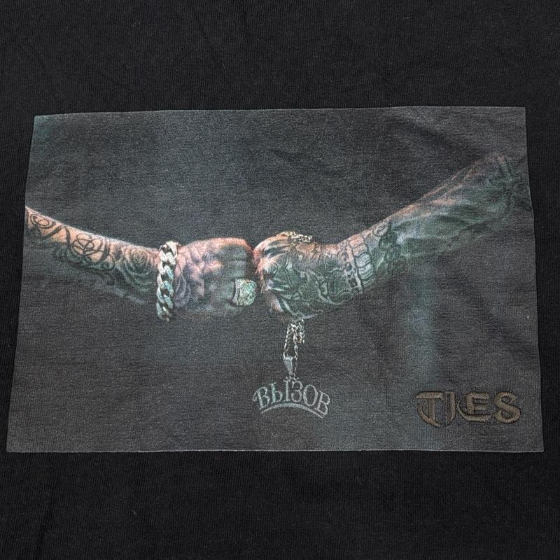 古着 USED Tシャツ 長袖 CVTVLIST カタリスト CTLS TIES フォトプリント オーバーサイズ ロンT 長袖 Tシャツ 1 黒 / ブラック / black メンズ USED 古着 中古 50169553