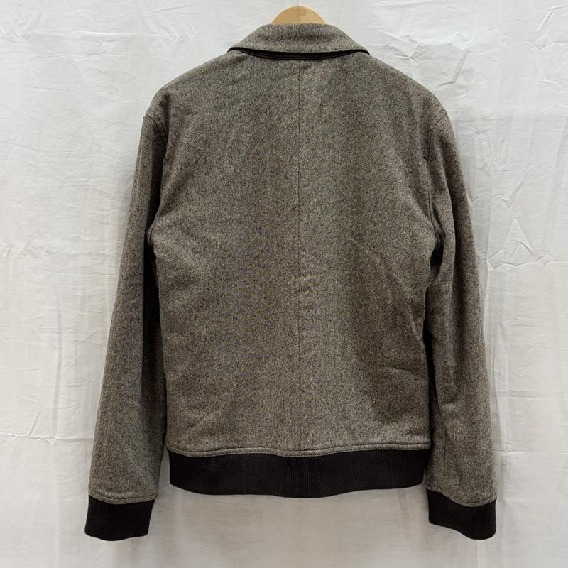 バーバリーブラックレーベル BURBERRY BLACK LABEL ジャケット、上着 ジャンパー、ブルゾン レザー 切替し ウール スポーツジャケット 中綿入り M メンズ USED 古着 中古 50169554