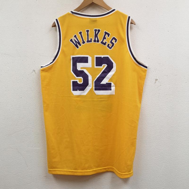 古着 USED タンクトップ タンクトップ Los Angeles Lakers レイカーズ NBA #52 ジャマール・ウィルクス Jamaal Wilkes ゲーム シャツ XL 黄 / イエロー / yellow X 紫 / パープル / purple メンズ USED 古着 中古 50169558