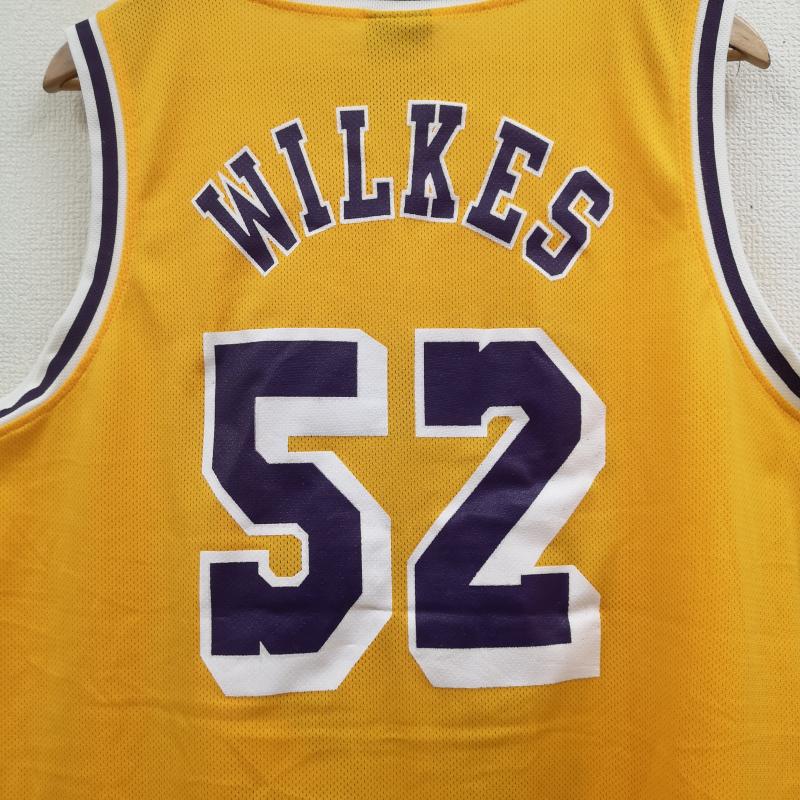 古着 USED タンクトップ タンクトップ Los Angeles Lakers レイカーズ NBA #52 ジャマール・ウィルクス Jamaal Wilkes ゲーム シャツ XL 黄 / イエロー / yellow X 紫 / パープル / purple メンズ USED 古着 中古 50169558