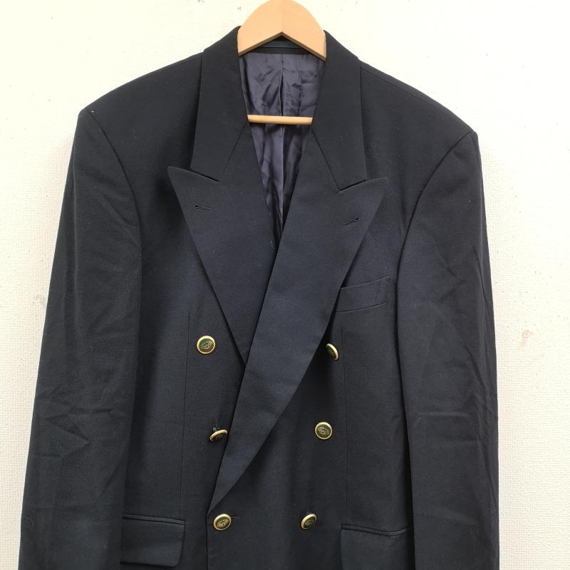 ヒューゴボス HUGO BOSS ジャケット、上着 ジャケット、ブレザー ダブルプレスト ピークドラペル メタルボタン テーラード ジャケット 紺 / ネイビー / navy メンズ USED 古着 中古 50169559