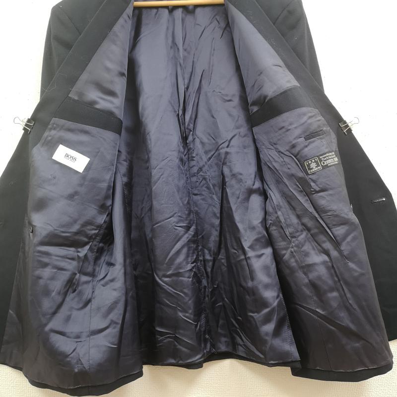 ヒューゴボス HUGO BOSS ジャケット、上着 ジャケット、ブレザー ダブルプレスト ピークドラペル メタルボタン テーラード ジャケット 紺 / ネイビー / navy メンズ USED 古着 中古 50169559