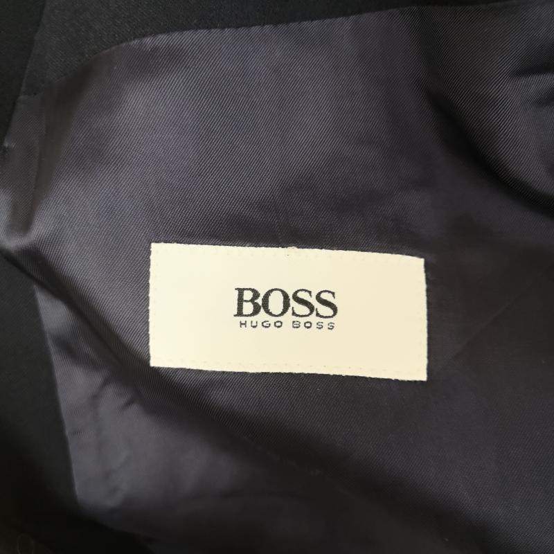 ヒューゴボス HUGO BOSS ジャケット、上着 ジャケット、ブレザー ダブルプレスト ピークドラペル メタルボタン テーラード ジャケット 紺 / ネイビー / navy メンズ USED 古着 中古 50169559