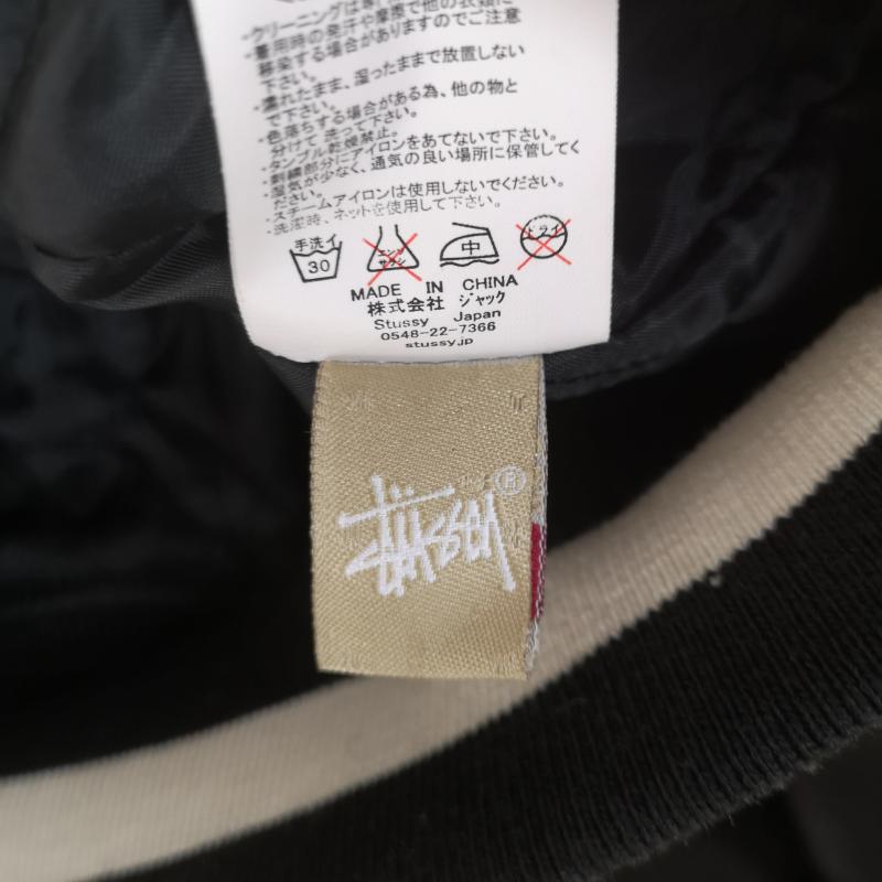 ステューシー STUSSY ジャケット、上着 ジャンパー、ブルゾン INTERNATIONAL TRIBE バーシティ ジャケット スタジャン スタジアム ジャンパー M 黒 / ブラック / black X 灰 / グレー / gray メンズ USED 古着 中古 50169561