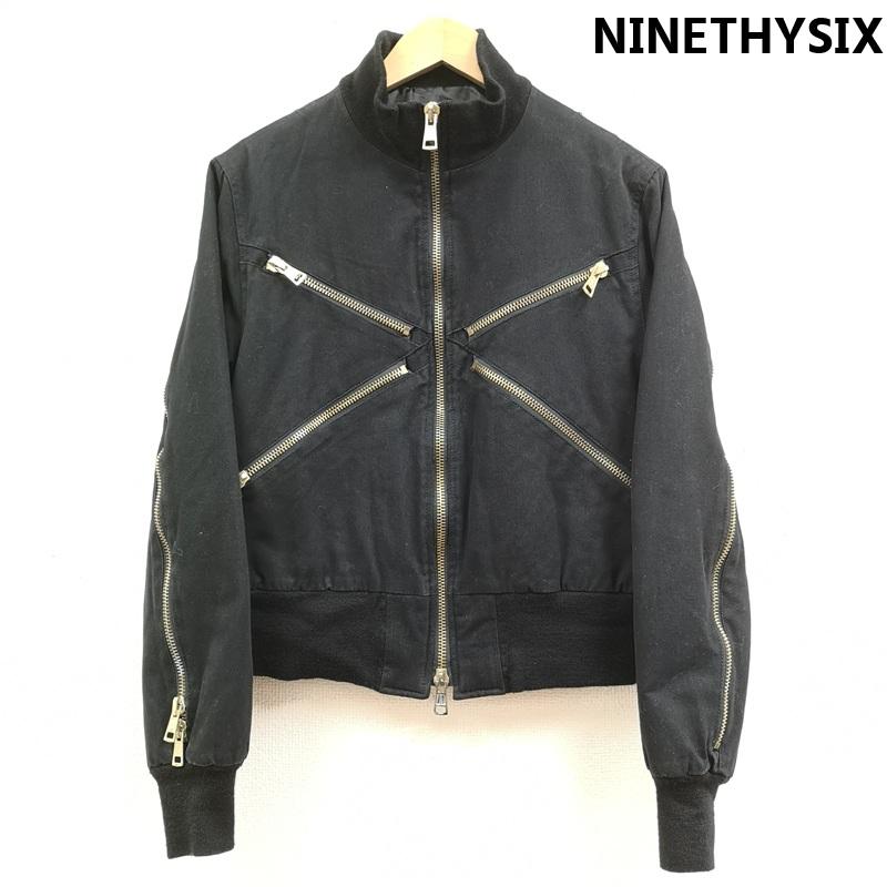 古着 USED ジャケット、上着 ジャンパー、ブルゾン NINETHYSIX クロスジップ ロングサイドジップ ボンバー ジャケット M 黒 / ブラック / black メンズ USED 古着 中古 50169563