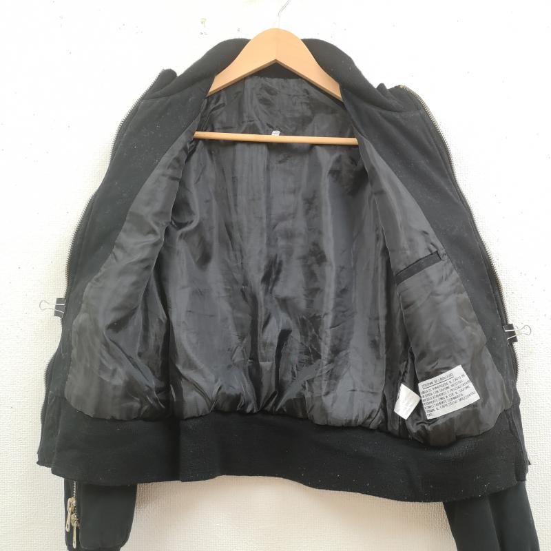 古着 USED ジャケット、上着 ジャンパー、ブルゾン NINETHYSIX クロスジップ ロングサイドジップ ボンバー ジャケット M 黒 / ブラック / black メンズ USED 古着 中古 50169563