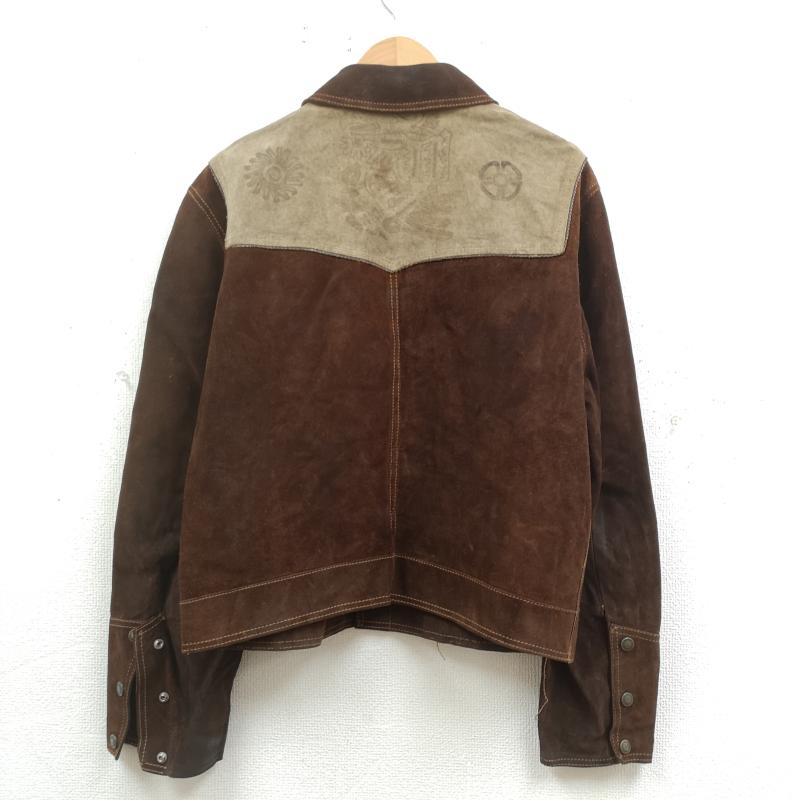 古着 USED ジャケット、上着 レザージャケット ELTORO BRAVO メキシコ製 70s 牛革 スプリット カウハイド スエード レザー ジャケット 茶 / ブラウン / brown X ベージュ / ベージュ / beige メンズ USED 古着 中古 50169564