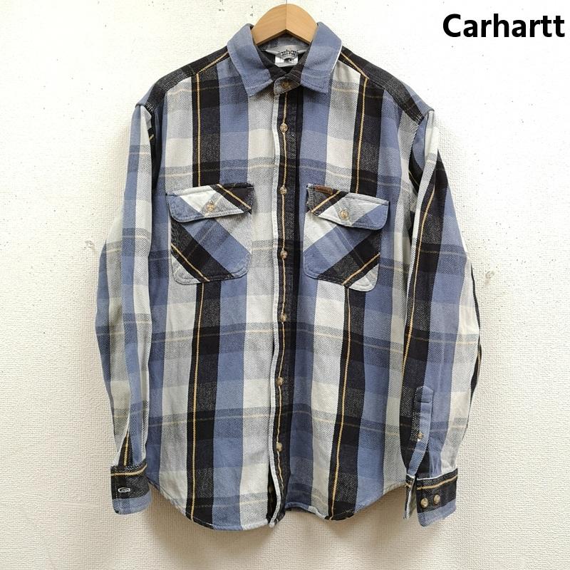 カーハート Carhartt シャツ、ブラウス 長袖 80s 三角タグ 厚手 チェック柄 ヘビー フランネル シャツ L マルチカラー / マルチカラー / multicolor メンズ USED 古着 中古 50169568