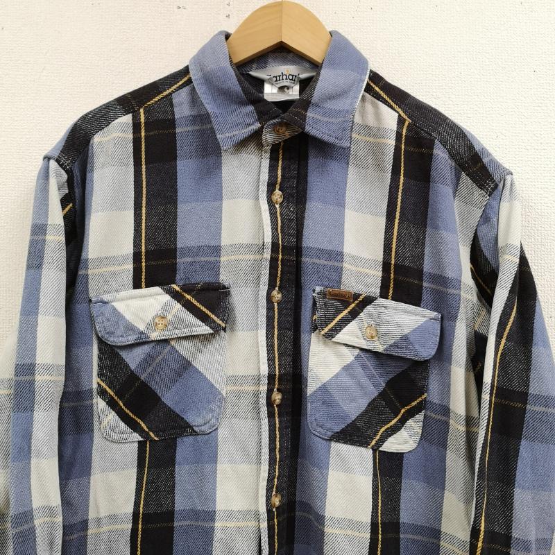 カーハート Carhartt シャツ、ブラウス 長袖 80s 三角タグ 厚手 チェック柄 ヘビー フランネル シャツ L マルチカラー / マルチカラー / multicolor メンズ USED 古着 中古 50169568