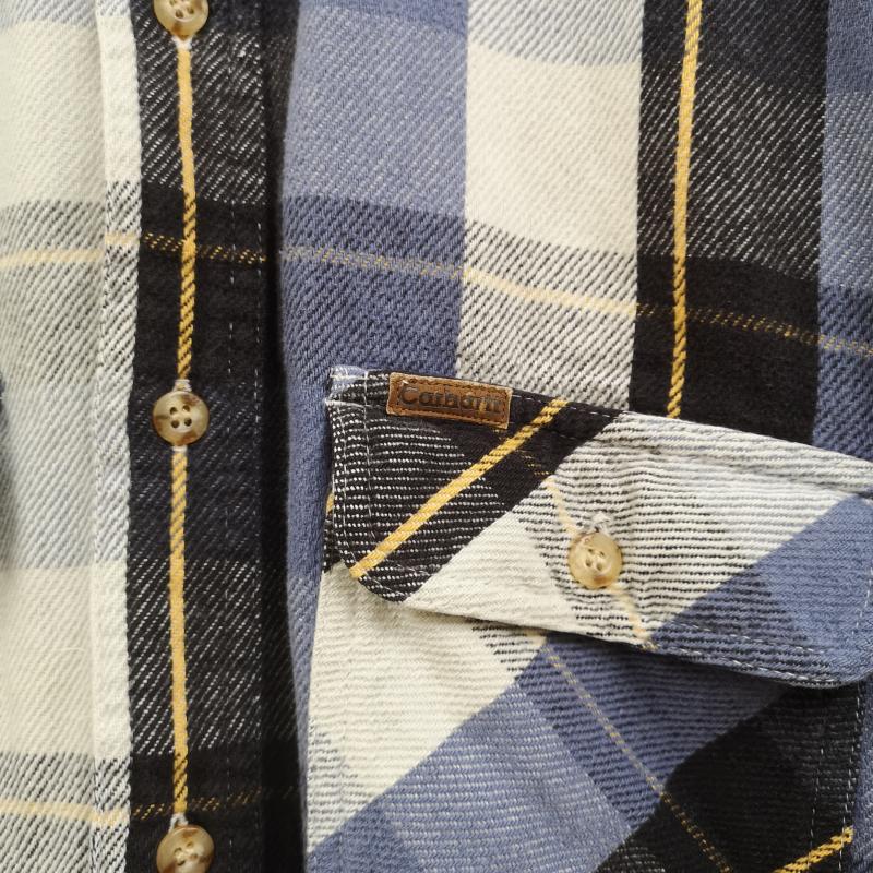 カーハート Carhartt シャツ、ブラウス 長袖 80s 三角タグ 厚手 チェック柄 ヘビー フランネル シャツ L マルチカラー / マルチカラー / multicolor メンズ USED 古着 中古 50169568