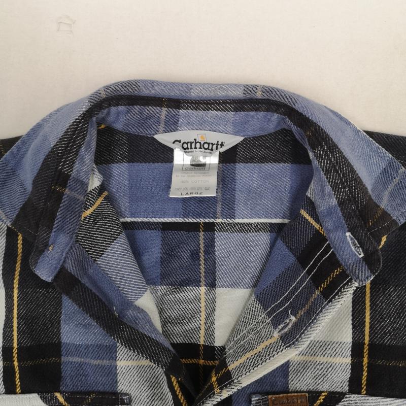 カーハート Carhartt シャツ、ブラウス 長袖 80s 三角タグ 厚手 チェック柄 ヘビー フランネル シャツ L マルチカラー / マルチカラー / multicolor メンズ USED 古着 中古 50169568