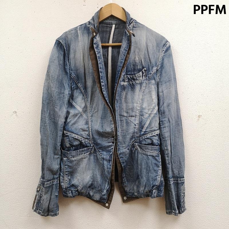 ピーピーエフエム PPFM ジャケット、上着 ジャケット、ブレザー シングルブレスト デニム テーラード ジャケット 35-01ja04a S インディゴ / インディゴ / Indigo メンズ USED 古着 中古 50169569