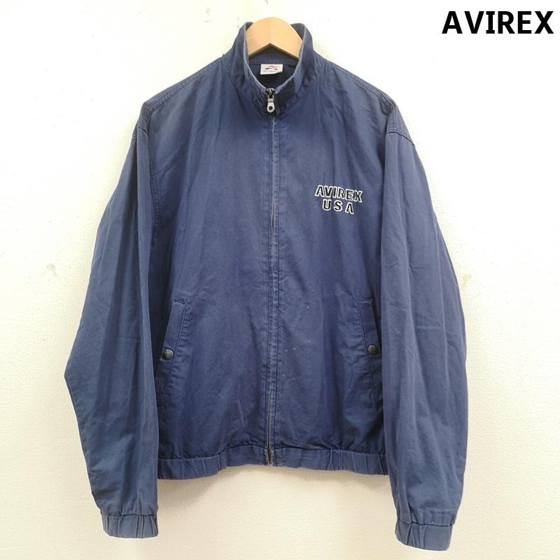 アヴィレックス AVIREX ジャケット、上着 ジャンパー、ブルゾン U.S.FLAG ドリズラー ジャケット 783-3155003 L 紺 / ネイビー / navy メンズ USED 古着 中古 50169570