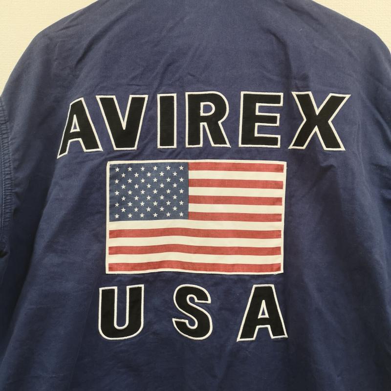 アヴィレックス AVIREX ジャケット、上着 ジャンパー、ブルゾン U.S.FLAG ドリズラー ジャケット 783-3155003 L 紺 / ネイビー / navy メンズ USED 古着 中古 50169570