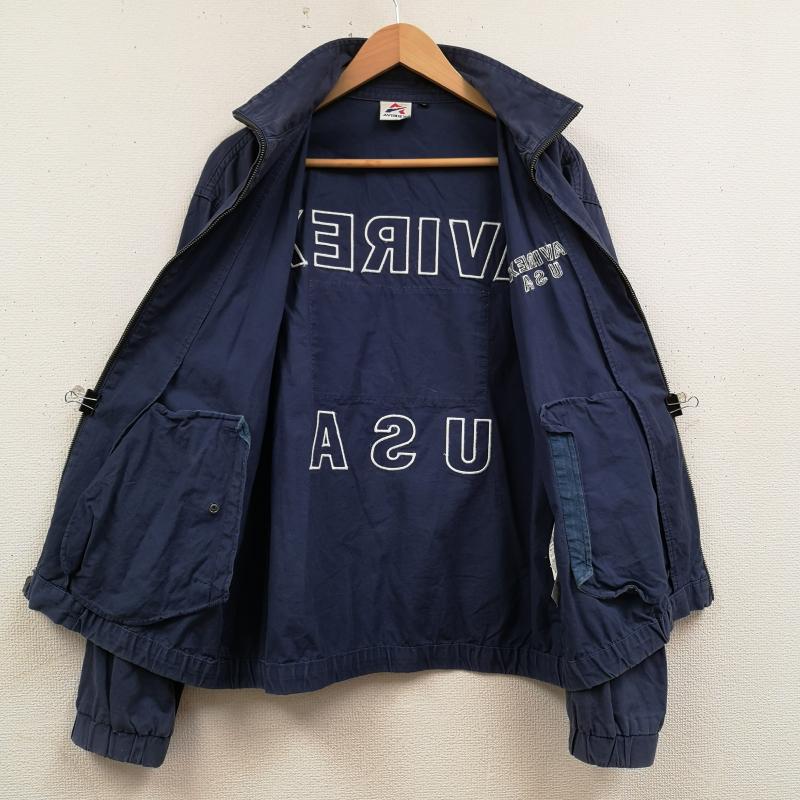 アヴィレックス AVIREX ジャケット、上着 ジャンパー、ブルゾン U.S.FLAG ドリズラー ジャケット 783-3155003 L 紺 / ネイビー / navy メンズ USED 古着 中古 50169570
