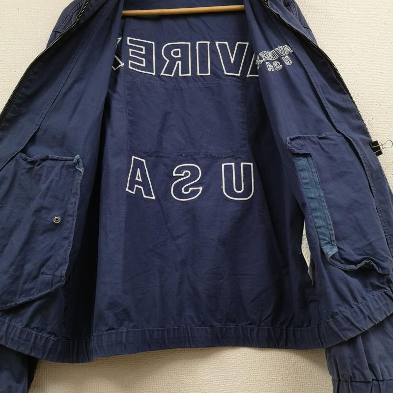 アヴィレックス AVIREX ジャケット、上着 ジャンパー、ブルゾン U.S.FLAG ドリズラー ジャケット 783-3155003 L 紺 / ネイビー / navy メンズ USED 古着 中古 50169570