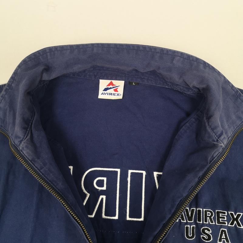 アヴィレックス AVIREX ジャケット、上着 ジャンパー、ブルゾン U.S.FLAG ドリズラー ジャケット 783-3155003 L 紺 / ネイビー / navy メンズ USED 古着 中古 50169570