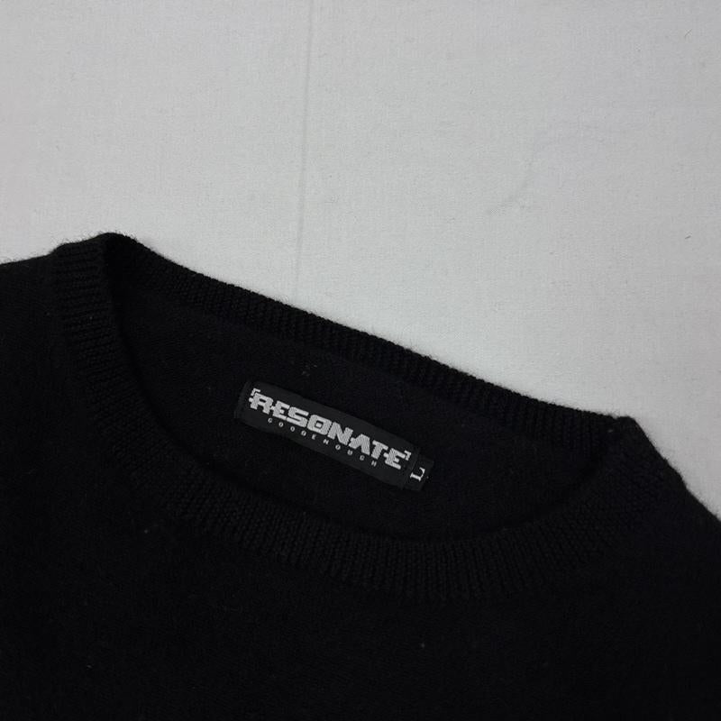 リゾネイトグッドイナフ RESONATE GOODENOUGH ニット、セーター 長袖 RK-0401 クルーネック ウール ニット セーター 長袖 L メンズ USED 古着 中古 50169581