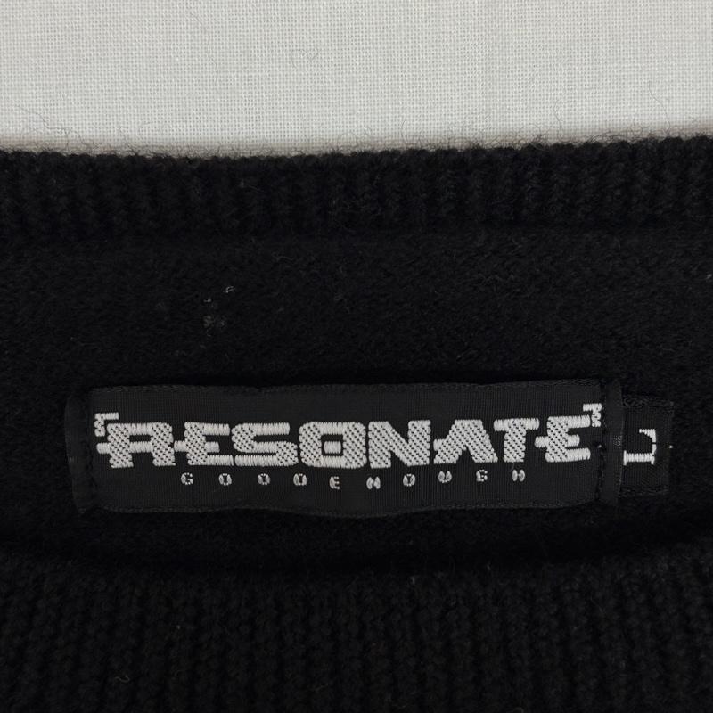 リゾネイトグッドイナフ RESONATE GOODENOUGH ニット、セーター 長袖 RK-0401 クルーネック ウール ニット セーター 長袖 L メンズ USED 古着 中古 50169581