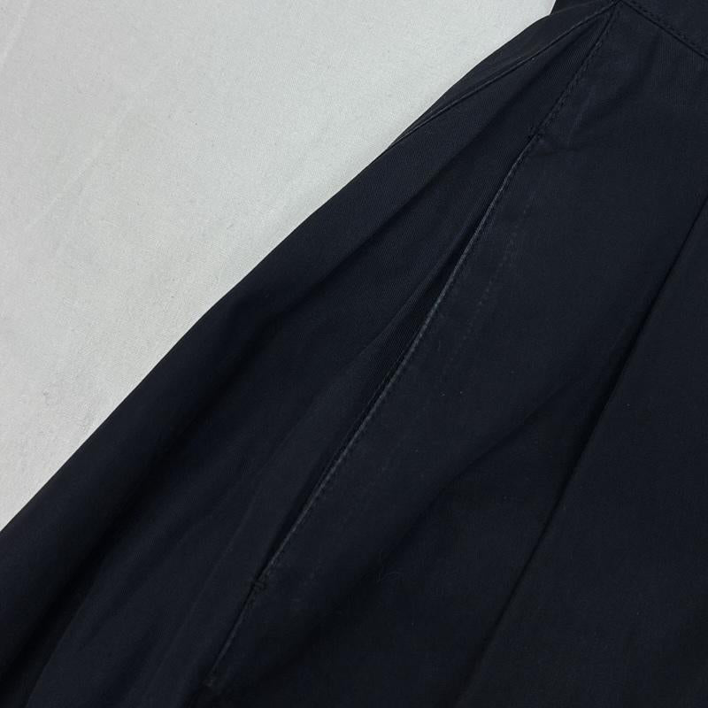 イッセイミヤケ ISSEY MIYAKE スカート ひざ丈スカート タック フレア スカート サイドジップ JG52380 S 紺 / ネイビー / navy レディース USED 古着 中古 50169583