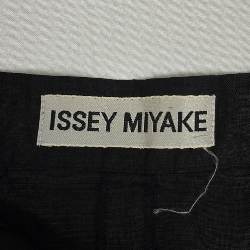 イッセイミヤケ ISSEY MIYAKE スカート ひざ丈スカート リネン 麻 タック フレア スカート IM21-FG641 S レディース USED 古着 中古 50169585