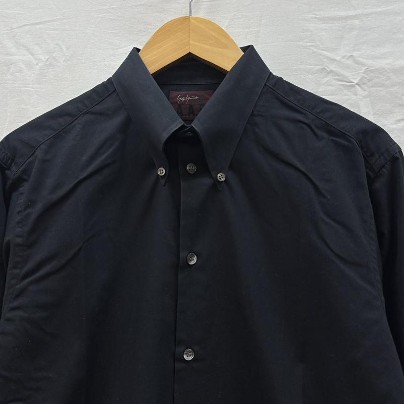 ヨウジヤマモト Yohji Yamamoto シャツ、ブラウス 長袖 AAR DURBAN ダーバン 90年代 ビンテージ ボタンダウン 長袖 シャツ 90s VINTAGE M 黒 / ブラック / black メンズ USED 古着 中古 50169587