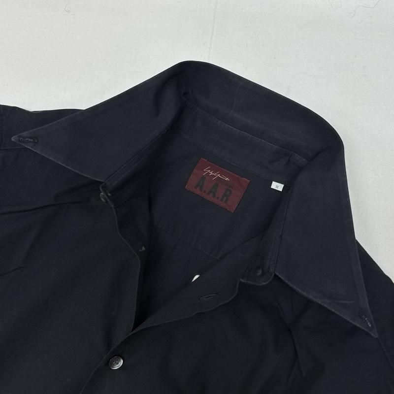ヨウジヤマモト Yohji Yamamoto シャツ、ブラウス 長袖 AAR DURBAN ダーバン 90年代 ビンテージ ボタンダウン 長袖 シャツ 90s VINTAGE M 黒 / ブラック / black メンズ USED 古着 中古 50169587