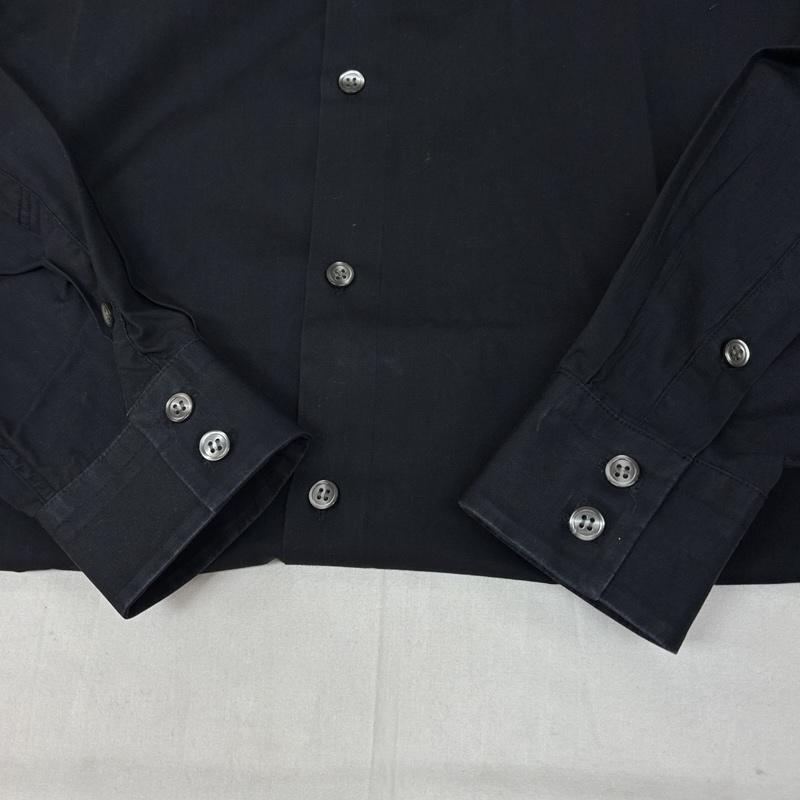ヨウジヤマモト Yohji Yamamoto シャツ、ブラウス 長袖 AAR DURBAN ダーバン 90年代 ビンテージ ボタンダウン 長袖 シャツ 90s VINTAGE M 黒 / ブラック / black メンズ USED 古着 中古 50169587