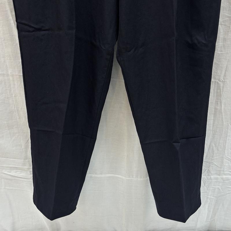 エッセイ ESSAY ボトムス ボトムス 3タック ワイド テーパード スラックス パンツ ウール ES08P-01 M 紺 / ネイビー / navy メンズ USED 古着 中古 50169588