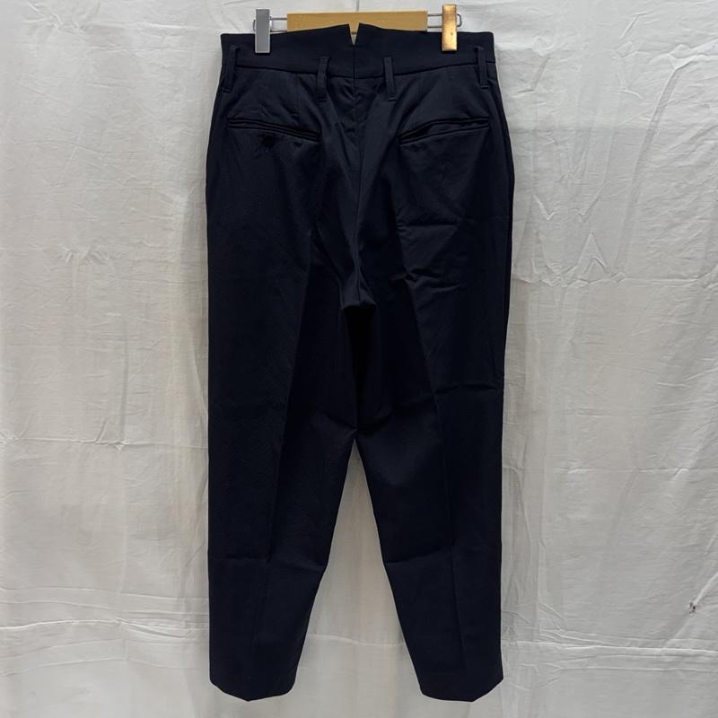 エッセイ ESSAY ボトムス ボトムス 3タック ワイド テーパード スラックス パンツ ウール ES08P-01 M 紺 / ネイビー / navy メンズ USED 古着 中古 50169588