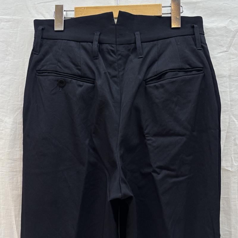 エッセイ ESSAY ボトムス ボトムス 3タック ワイド テーパード スラックス パンツ ウール ES08P-01 M 紺 / ネイビー / navy メンズ USED 古着 中古 50169588