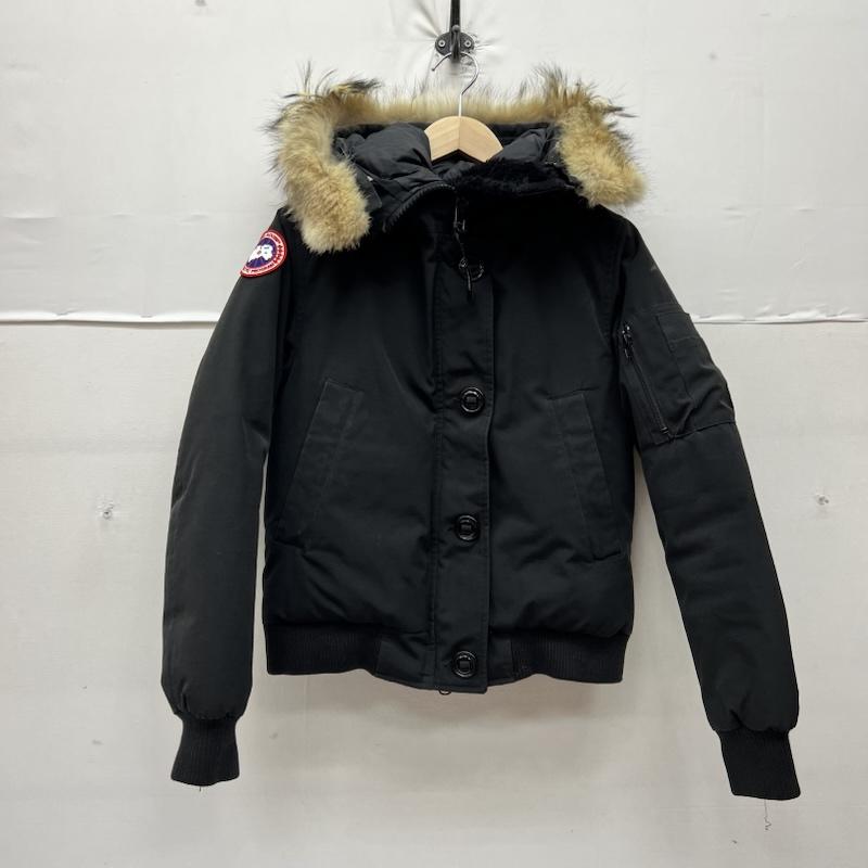 カナダグース CANADA GOOSE ジャケット、上着 ダウンジャケット LABRADOR BOMBER ラブラドール ボンバー フード ファー ダウン ジャケット 7967JL S 黒 / ブラック / black レディース USED 古着 中古 50169590