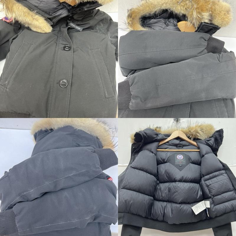 カナダグース CANADA GOOSE ジャケット、上着 ダウンジャケット LABRADOR BOMBER ラブラドール ボンバー フード ファー ダウン ジャケット 7967JL S 黒 / ブラック / black レディース USED 古着 中古 50169590