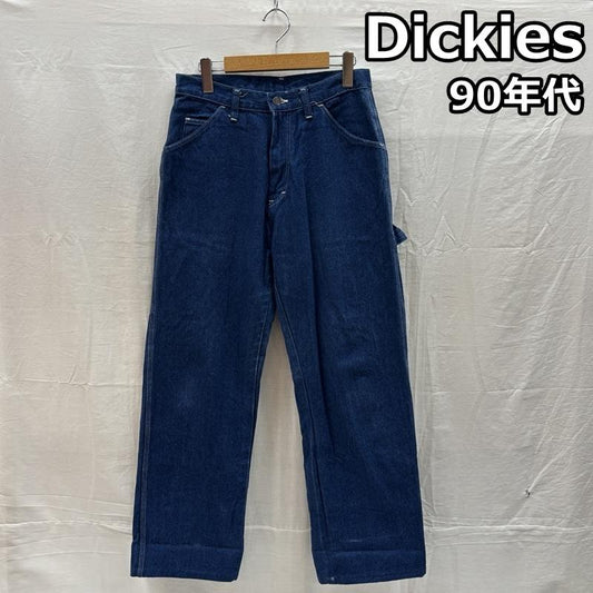ディッキーズ Dickies パンツ ワークパンツ、ペインターパンツ 90年代 ビンテージ 赤タグ 圧着タグ デニム ペインター ワーク パンツ TALON 90s VINTAGE - メンズ USED 古着 中古 50169594