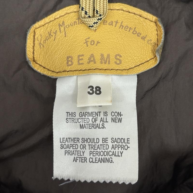 ロッキー マウンテン フェザーベッド Rocky Mountain FeatherBed ジャケット、上着 ダウンベスト BEAMS 別注 ダウンベスト コーデュロイ レザー コンビ 450-482-63 38 茶 / ブラウン / brown メンズ USED 古着 中古 50169595
