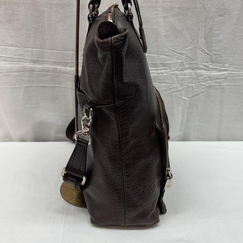 アニアリ aniary トートバッグ トートバッグ 2WAY レザー トート ショルダー バッグ 縦長 - 茶 / ブラウン / brown メンズ USED 古着 中古 50169597
