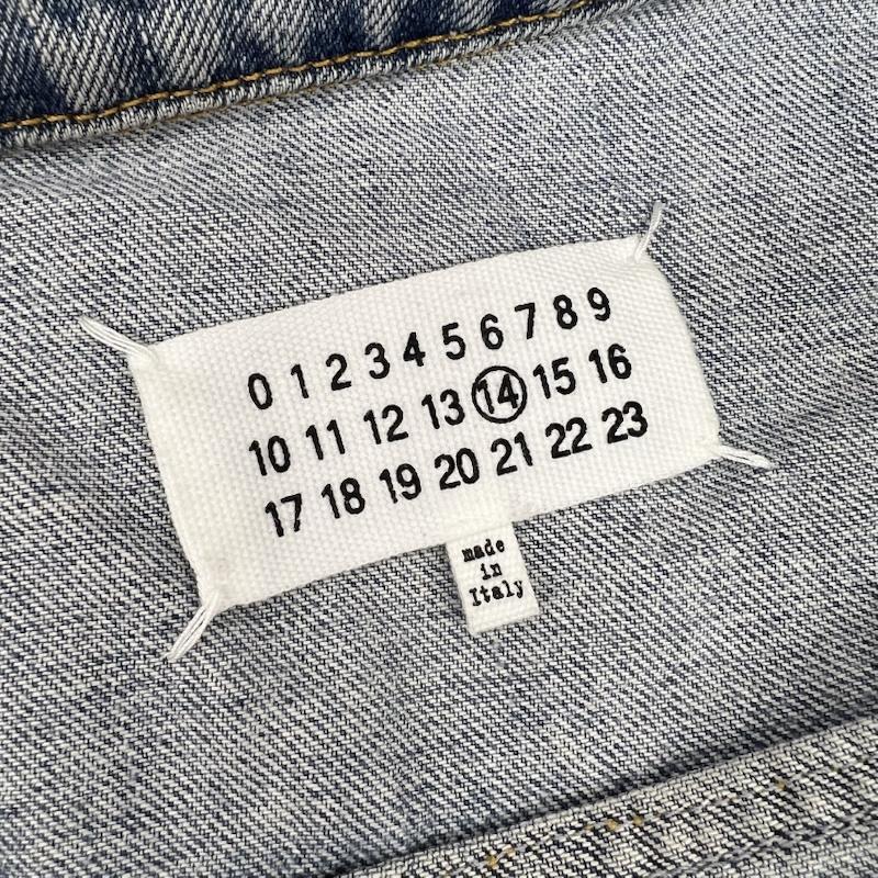 メゾン マルジェラ Maison Margiela ジャケット、上着 ジャンパー、ブルゾン カットオフ デニム ジャケット S50AM0219 46 インディゴ / インディゴ / Indigo メンズ USED 古着 中古 50169598