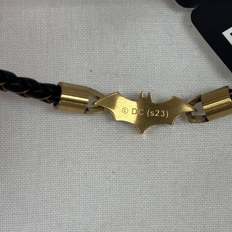 ポリス POLICE アクセサリー ブレスレット、バングル BATMAN バットマン コラボ バットラング ステンレス レザー ブレスレット - メンズ USED 古着 中古 50169601