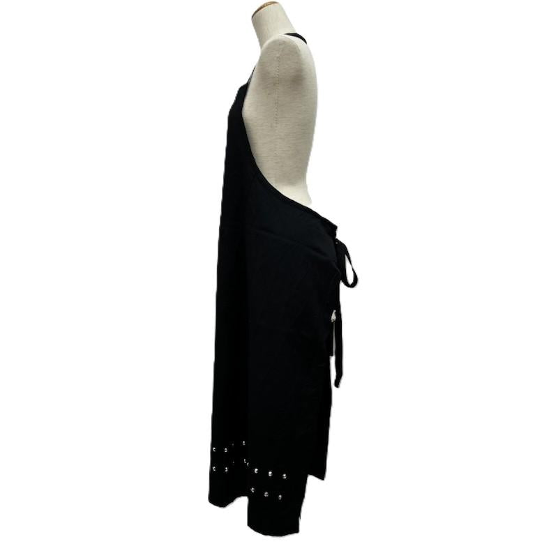 ブラックコムデギャルソン BLACK COMME des GARCONS ワンピース ロングスカート 17AW スタッズ デザイン エプロン ワンピース 1T-A007 S 黒 / ブラック / black レディース USED 古着 中古 50169603