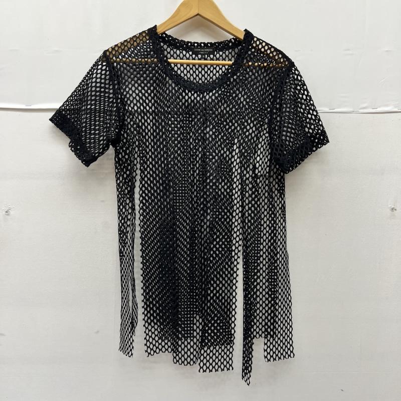 コムデギャルソンオムプリュス COMME des GARCONS HommePlus Tシャツ 半袖 19SS メッシュ Tシャツ シースルー カットソー PC-T010 S 黒 / ブラック / black メンズ USED 古着 中古 50169605